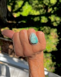 Image 1 of Turquoise Drop Ring