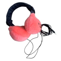 Image 1 of Betty's Blue plush wired headphones