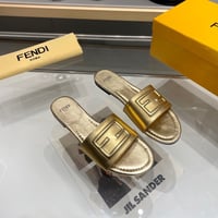 Image 3 of FF Leather Slides