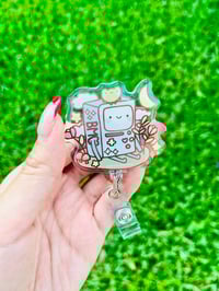 Image 1 of Floral BMO Badge Reel