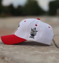 Image 2 of Sk8 Better (White w/ red brim)