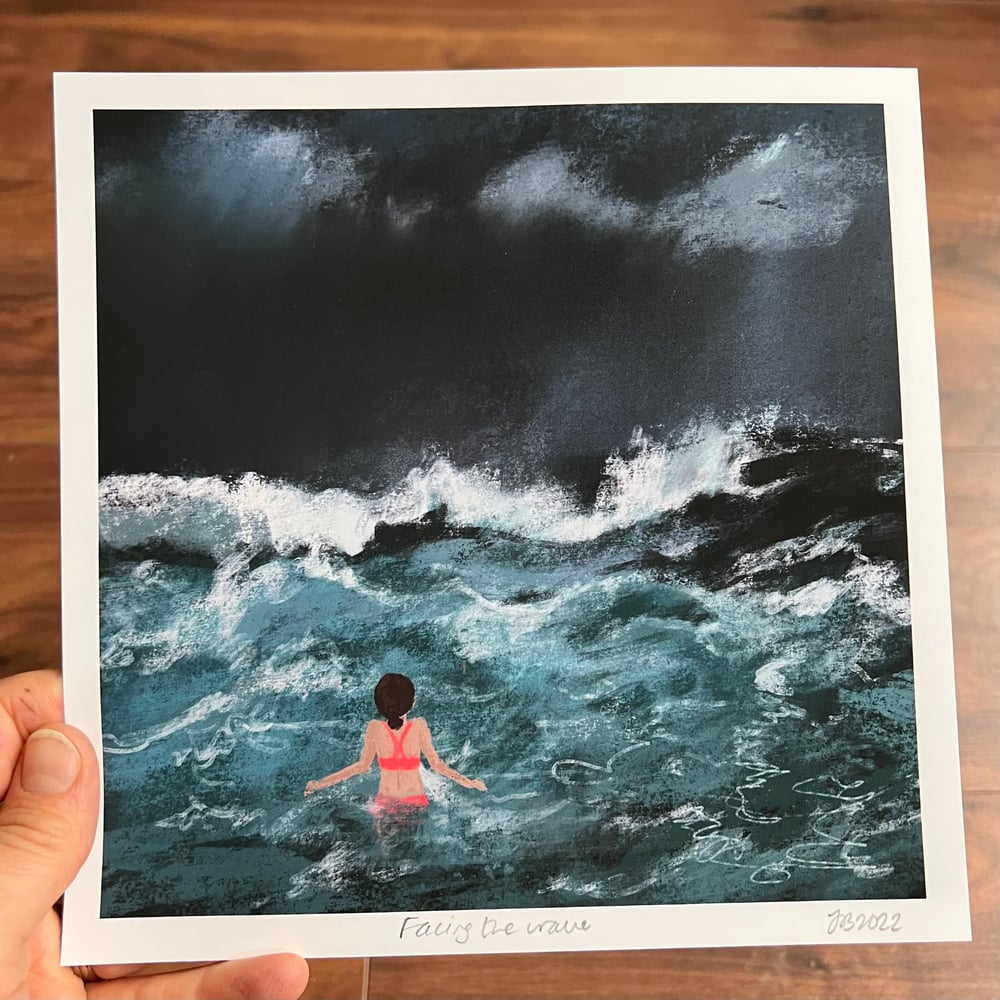 Image of 'Facing The Wave' - Archive Quality Print