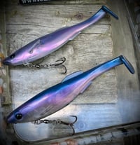 Image 1 of 6” Cutt Throat RIGGED Swimbaits - “PRO BLUE”