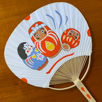 Image 2 of Daruma Party handpainted fan 