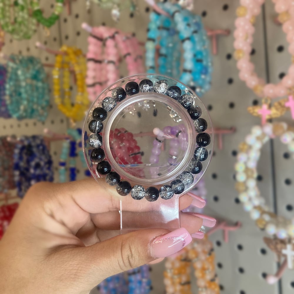 Image of Beaded Black