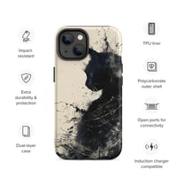 Image 14 of Black Cat On Ivory Tough Case for iPhone®