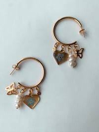 Image 1 of Daphne Forget Me Not Hoops 