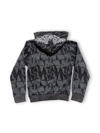 Image 3 of Prayer Zip Up Hoodie - Black