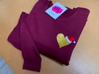 Image 2 of Christmas edition Harriet heart sweater - child