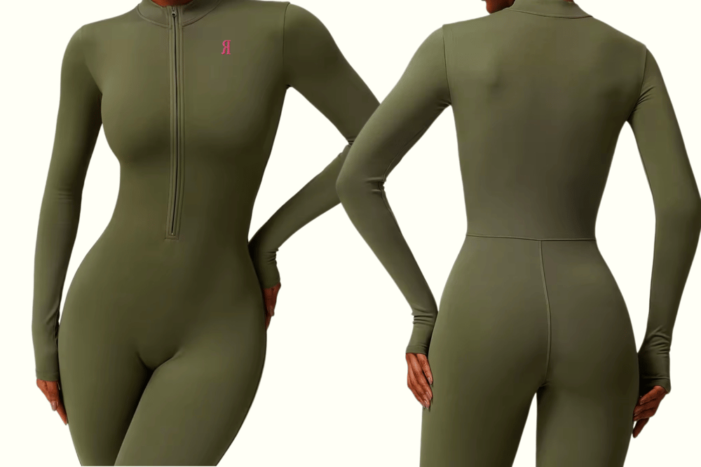 Image of KHAKI FULL BODY SUIT