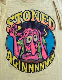 Image 1 of 1970s Stoned Again Tee Sz M