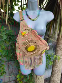 Image 9 of Dolly Bumbag suede fringe tassles Tan