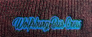 Image of WBC Heritage Beanie in Antique Burgundy and Antique Moss Green