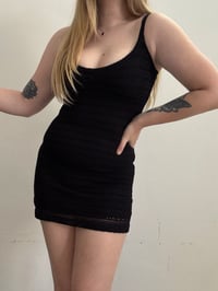 Image 1 of 00s Black mini dress // S