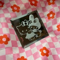 Image 3 of Mini Engraved Mirror Wall Hanging (Hello Kitty x My Melody) 