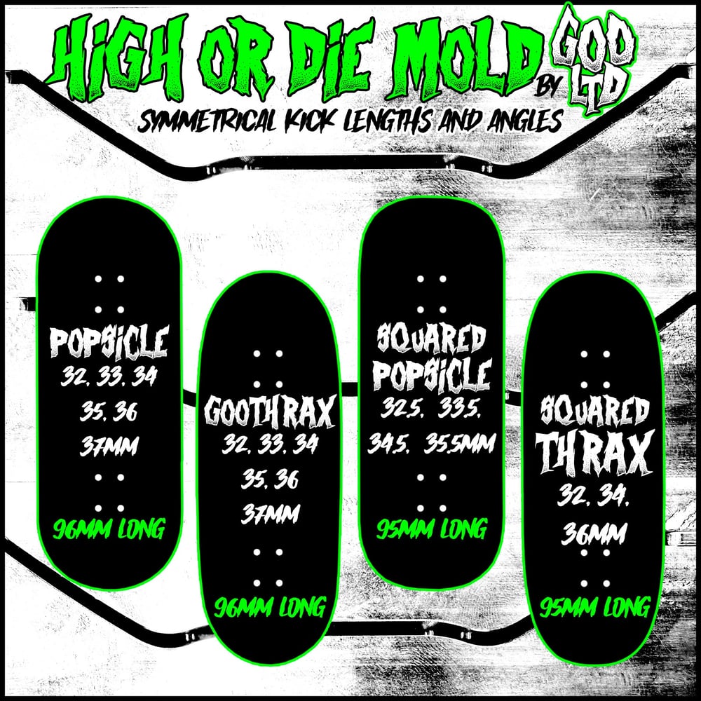 High Or Die Mold Green Skulls