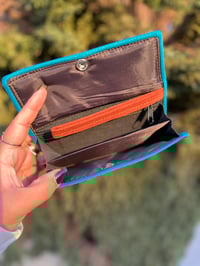 Image 3 of Handmade Wallet - Blue border