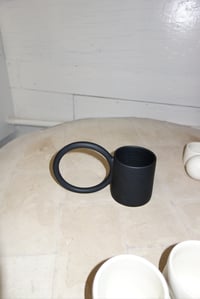 Image 1 of Circle Mug In Black Satin