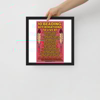 Image 4 of Beading Affirmations Framed poster