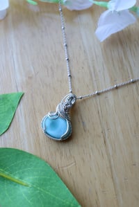 Image 2 of Sterling Silver Larimar Pendant (3)