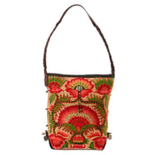 Image of Laos hand stitched short handle bag