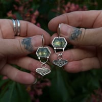 Image 1 of Rutiled Prehnite Earrings