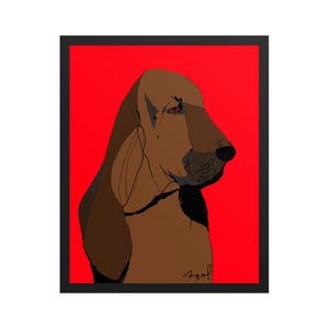 Image of BLOODHOUND FRAMED ART