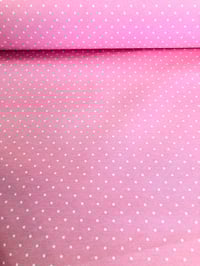 Image 3 of Tela Loneta - Topos Rosa - 8€/m