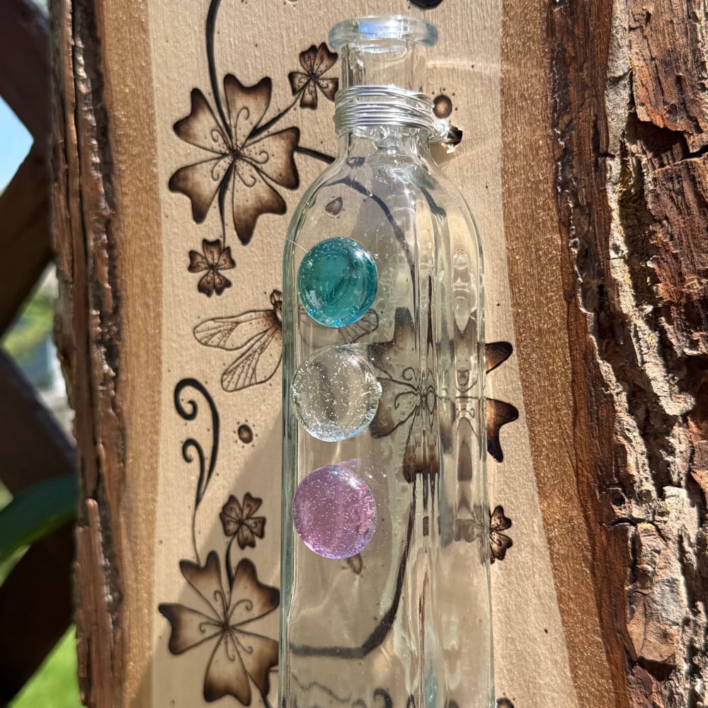 Image of dragonfly whimsy propogation station wood art 