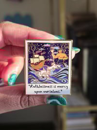Image 2 of Poseidon Enamel Pin + Print | Epic The Musical 