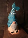 Bubblegum Blue and White Decorative Fishing Gnome Night Light