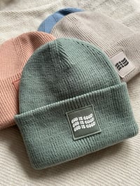 Image 1 of God is Good Beanie Christian Winter Hat
