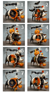 Image 4 of Halloween Spun Cotton Pigs (multiple options available)