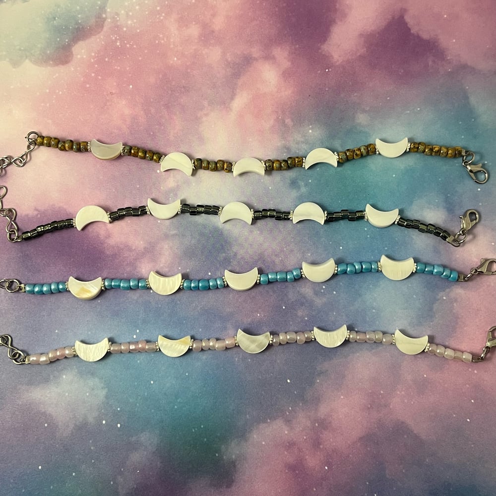 Image of Beaded Moon Bracelet