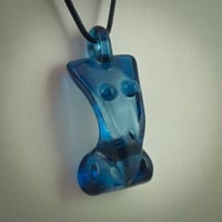 Image 5 of Deco Girl Pendant in Blue Stardust