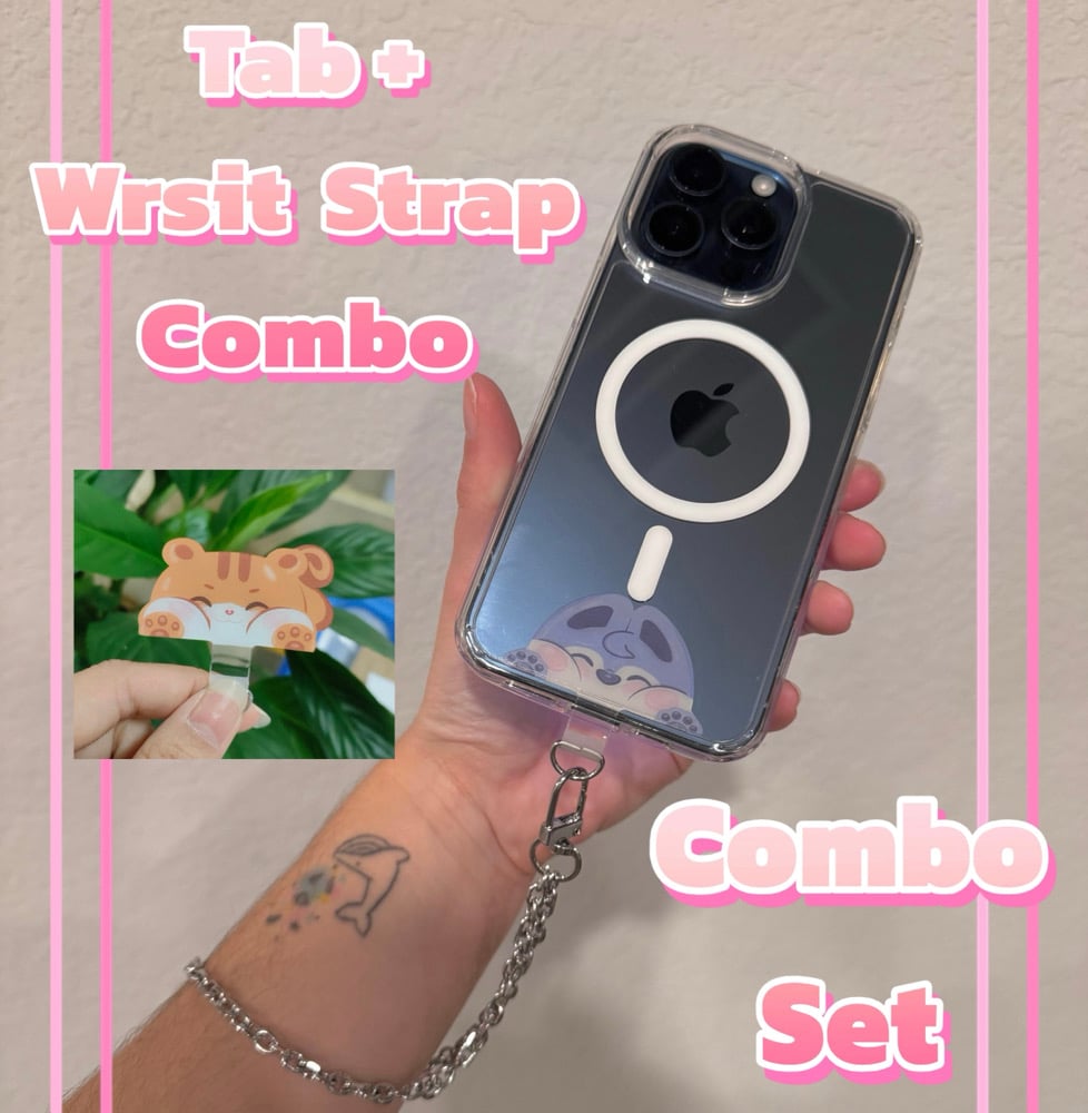 Image of Phone Tab + Wrist Strap Combo