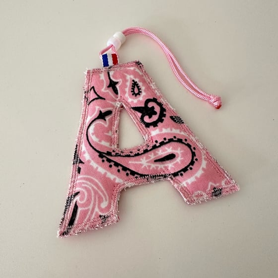 Image of Bandana letter tag