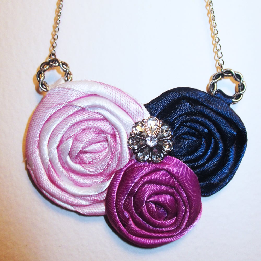Image of Coming Up Roses • Blackberry Swirl Necklace - Originally 32.00