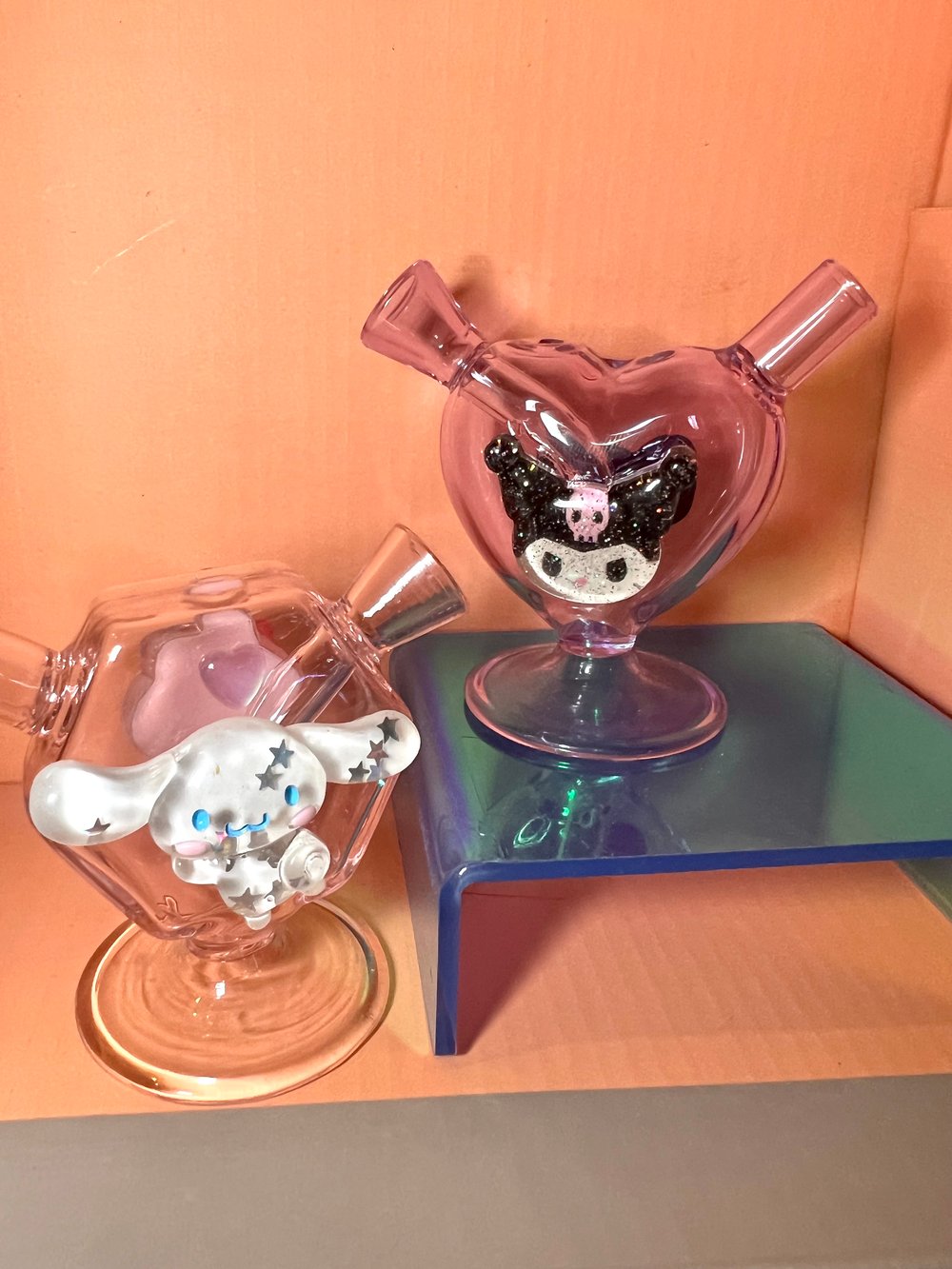 Kuromi bubbler 💜 w free smiley cone 