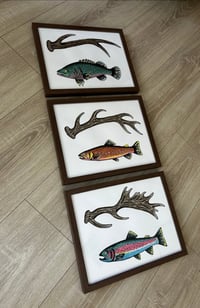 Image 1 of Deer and Weir Set