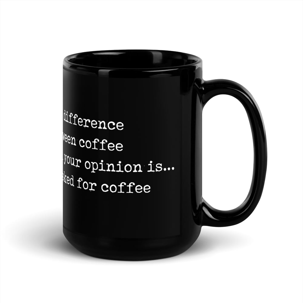 Dia de los opinions-Black Glossy Mug