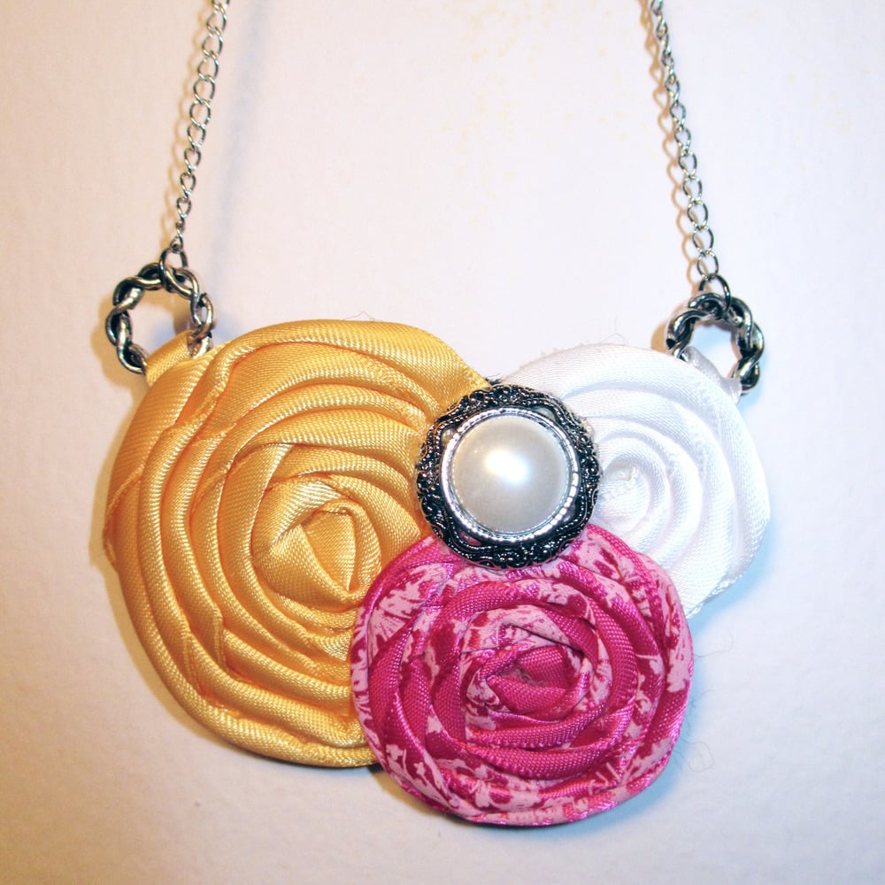 Image of Coming Up Roses • Pink Lemonade Necklace - Originally 32.00