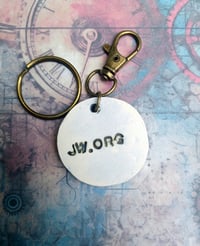Image 2 of Antique bronze JW.ORG charm/chain
