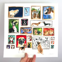 Dog Portraits - 30x30cm Giclee Print