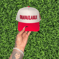 Image 2 of Red Cream Corduroy Classic Snapback