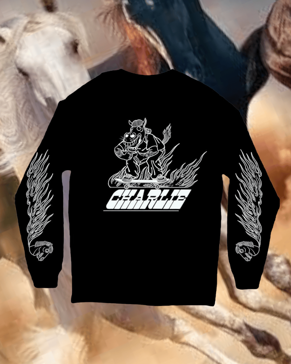 Image of  Flame Horse  ::: Black