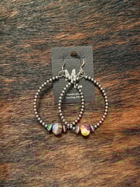 Image 1 of 3mm Sterling Silver & Spiny Hoops