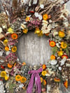 Autum Dried Flower Wreath 