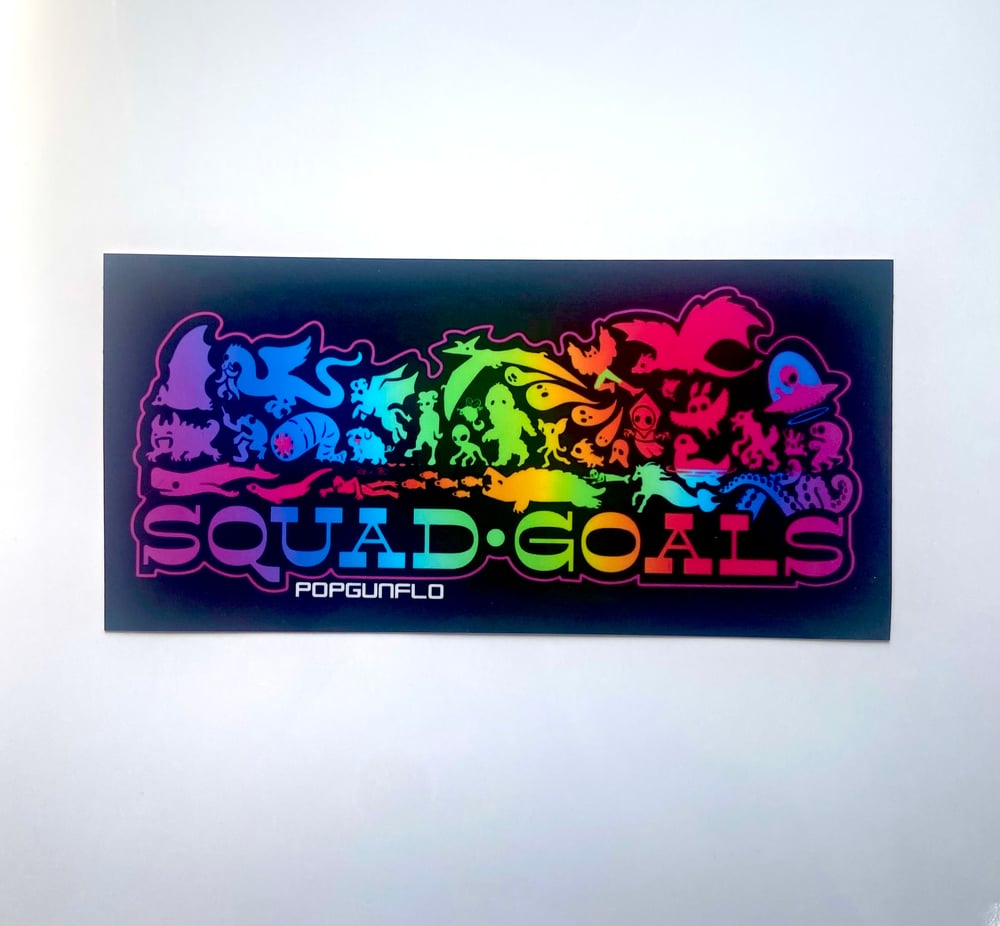 Squad Goals Rainbow sticker
