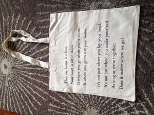 Image of Home Lyric Canvass Bag